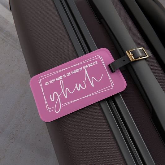 His Name YHWH Luggage Tag Trendy Christian Faith-Based Travel Accessory Perfect Believer Gift Unique Jesus Name Suitcase ID Badge Gift