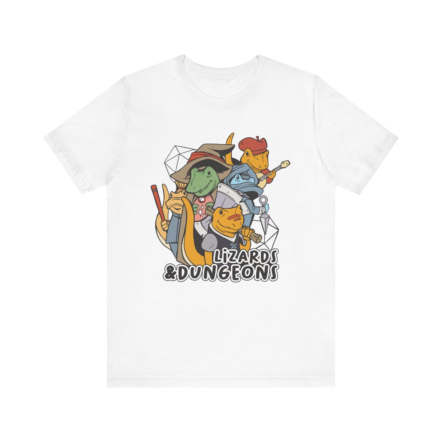 Dungeons and Lizards Shirt | D&D Parody Game Tee for Lizard Lovers | Roleplaying Fantasy Game | Nerdy Gift Ideas Gamers Funny Lizard Shirt