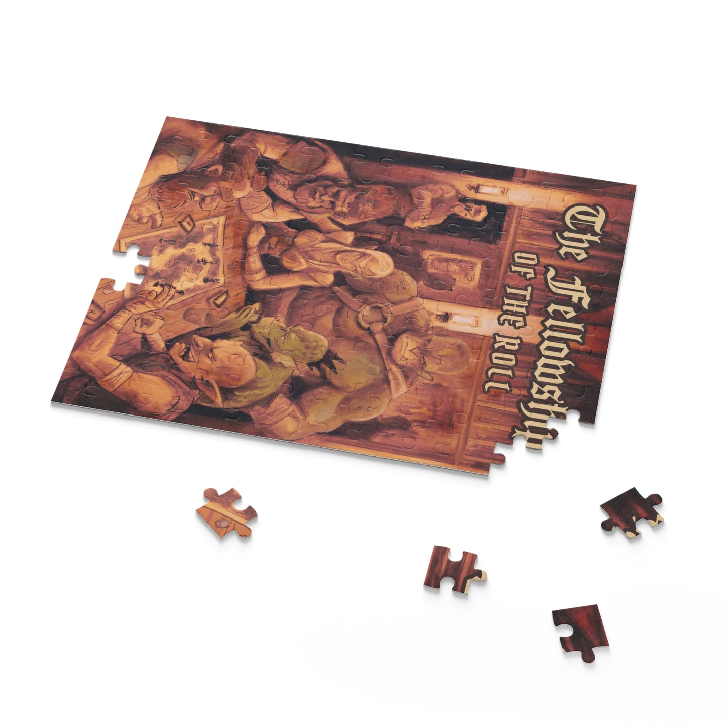 Fellowship of the Roll Troll and Goblins Puzzle Dungeon Roleplaying 120-500 Piece Jigsaw Fun for Nerdy Gamers and Fantasy Lovers