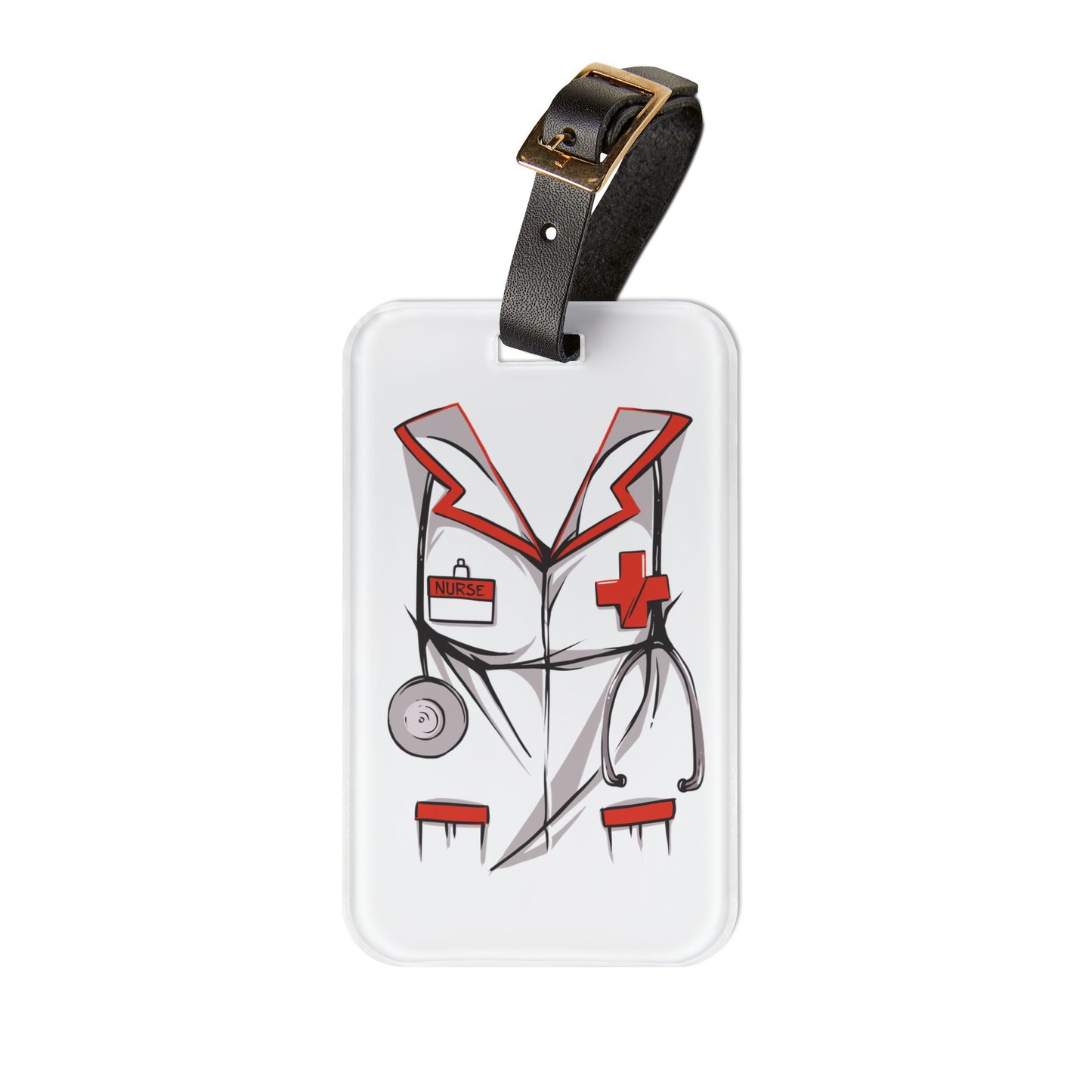 Funny Nurse Coat Luggage Tag Nurse Suitcase ID Tag Travel Bug Gifts Nurses Medical Hero Travel Accessory Airline Baggage Tag Healthcare Pros
