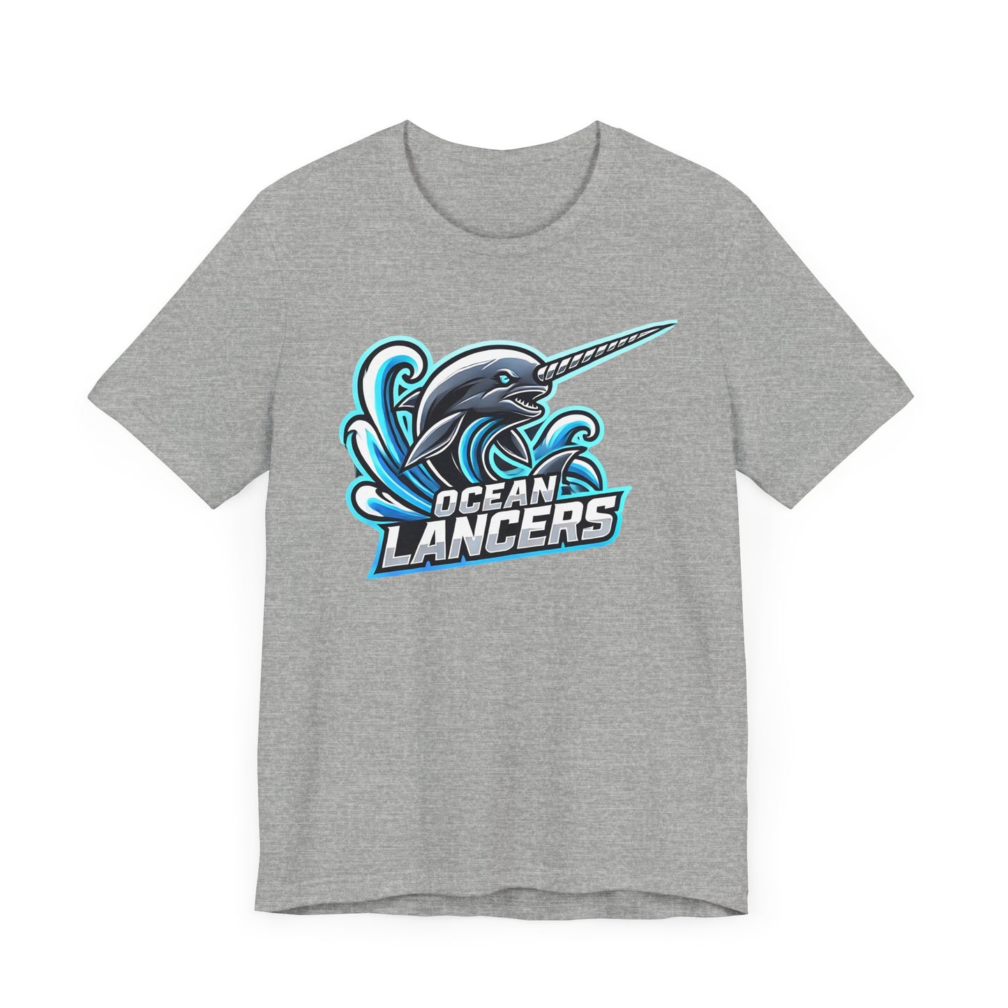 Ocean Lancers Narwhal Shirt | Majestic Aquatic Animal Design | Unique Ocean-Themed Gift Marine Lovers | Bold Gamer Esports Jersey Style