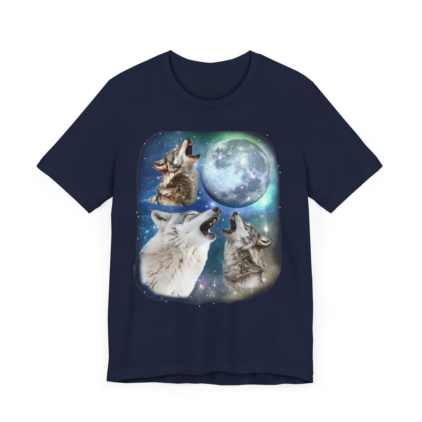 Wolf Howling At Moon Shirt | 90s Inspired Howling Wolf Tee Wild Nature Animal Gift | Retro Wilderness Vibes Cool Wolf Lover Shirt Wolf Gift