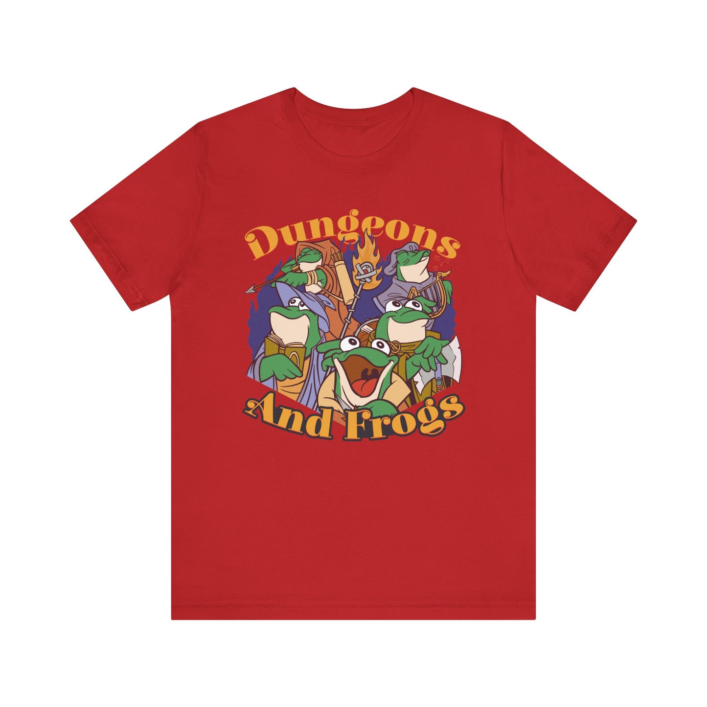 Dungeons and Frogs Shirt | D&D Parody Game Tee for Frog Lovers | Roleplaying Fantasy Game | Nerdy Gift Ideas for Gamers Funny Frog Shirt