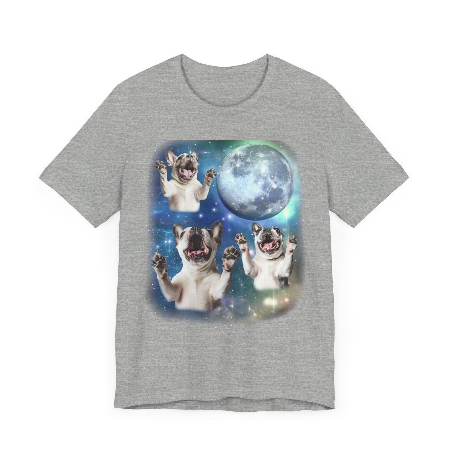 French Bulldog Howling at the Moon Shirt | Vintage 90s Inspired Frenchie Tee | Dog Lover Gift | Retro Bulldog Vibes | Funny Dog Humor