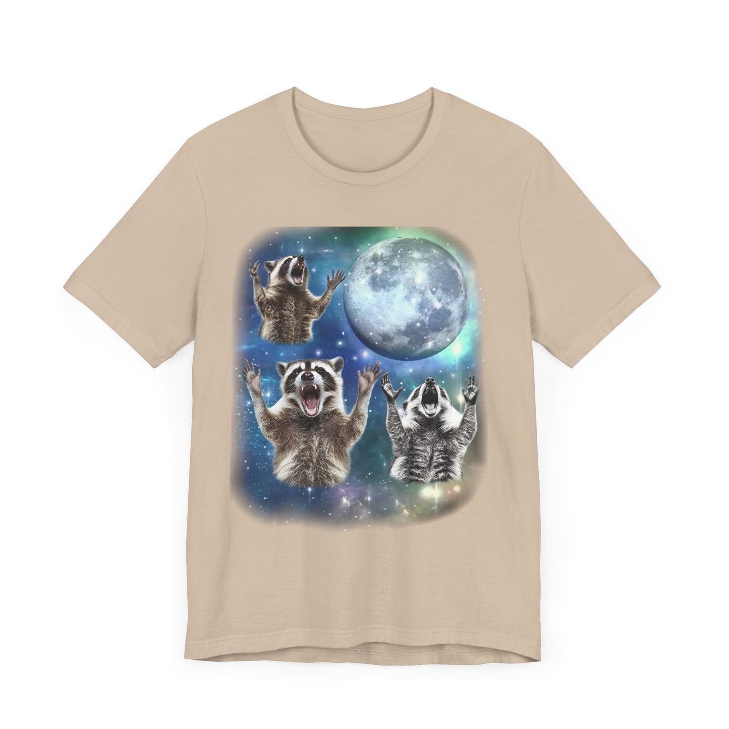 Raccoon Howling at the Moon Shirt | Vintage 90s Inspired Trash Panda Tee | Funny Raccoon Gift | Retro Animal Vibes | Humorous Raccoon Design