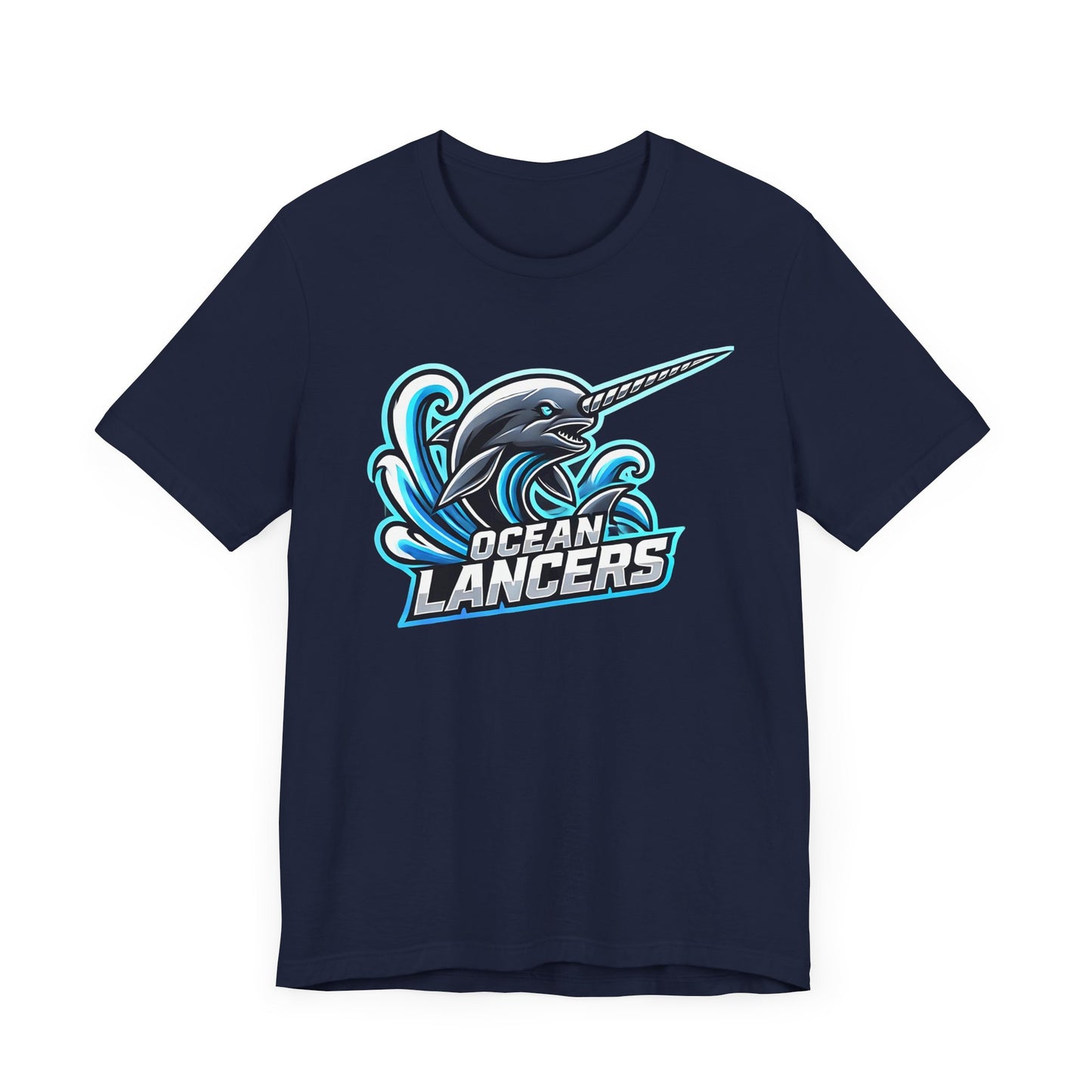 Ocean Lancers Narwhal Shirt | Majestic Aquatic Animal Design | Unique Ocean-Themed Gift Marine Lovers | Bold Gamer Esports Jersey Style