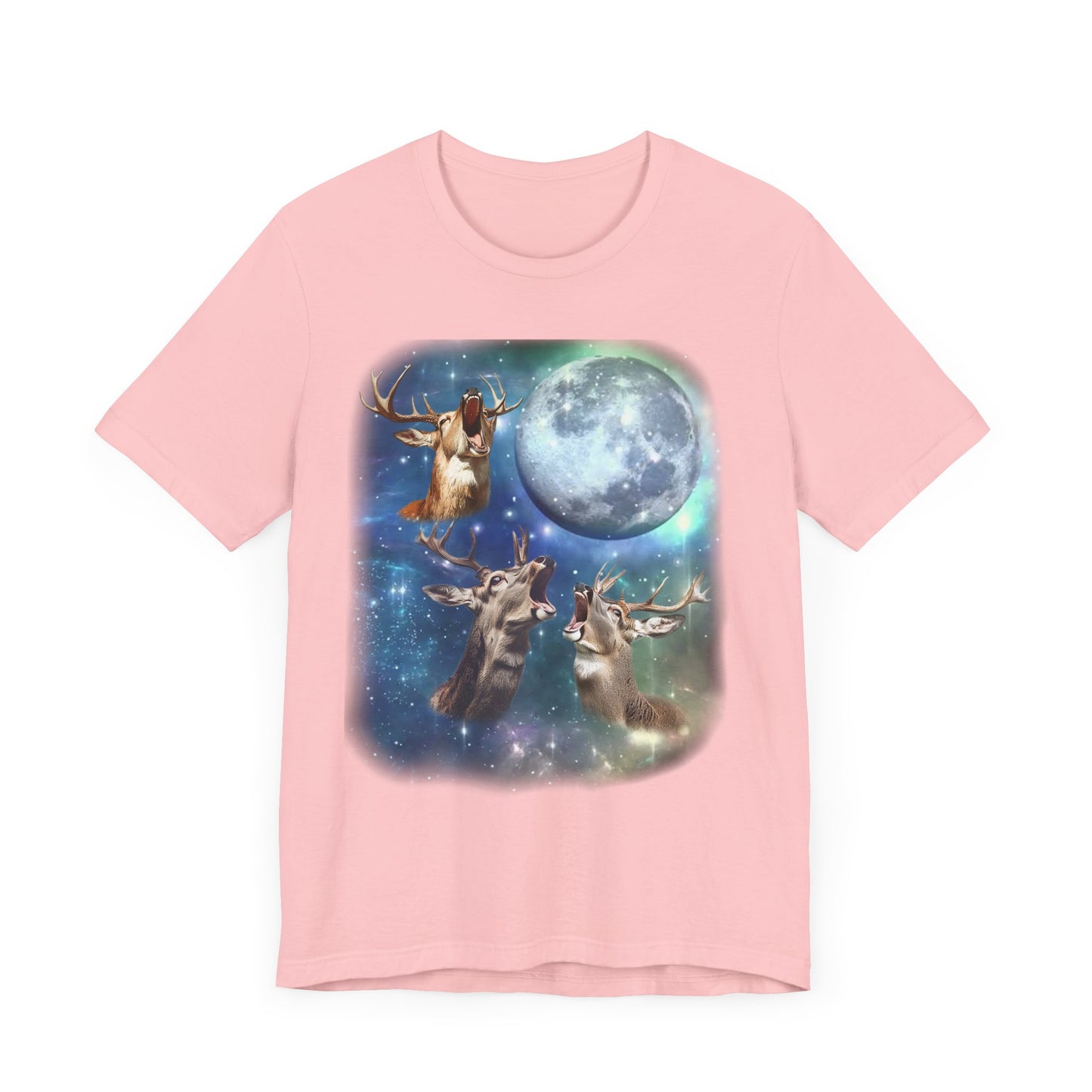 Wild Deer Howling at the Moon Shirt | Vintage 90s Inspired Deer Tee | Nature Lover Gift | Retro Wildlife Vibes | Funny Deer Humor