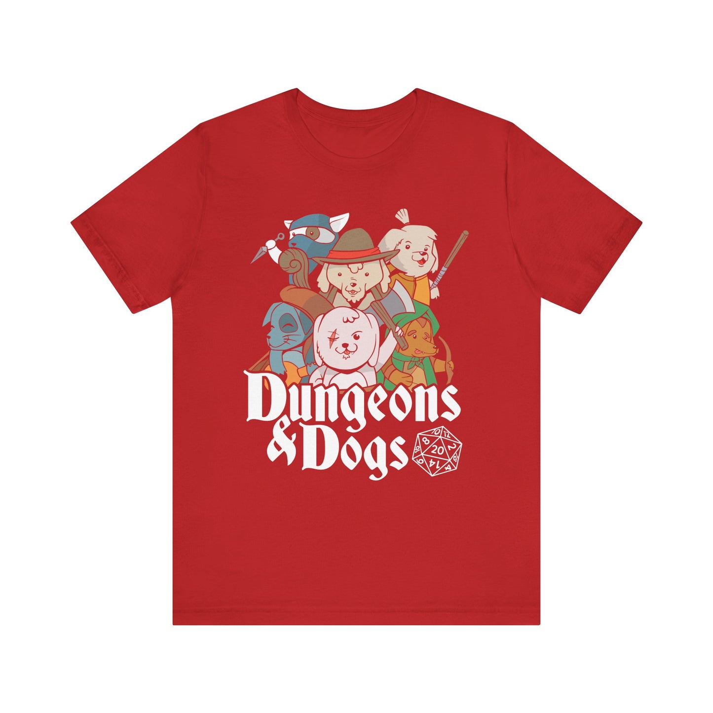Dungeons and Dogs Shirt | D&D Parody Game Tee for Dog Lovers | Roleplaying Fantasy Game | Fun Nerdy Gift Ideas