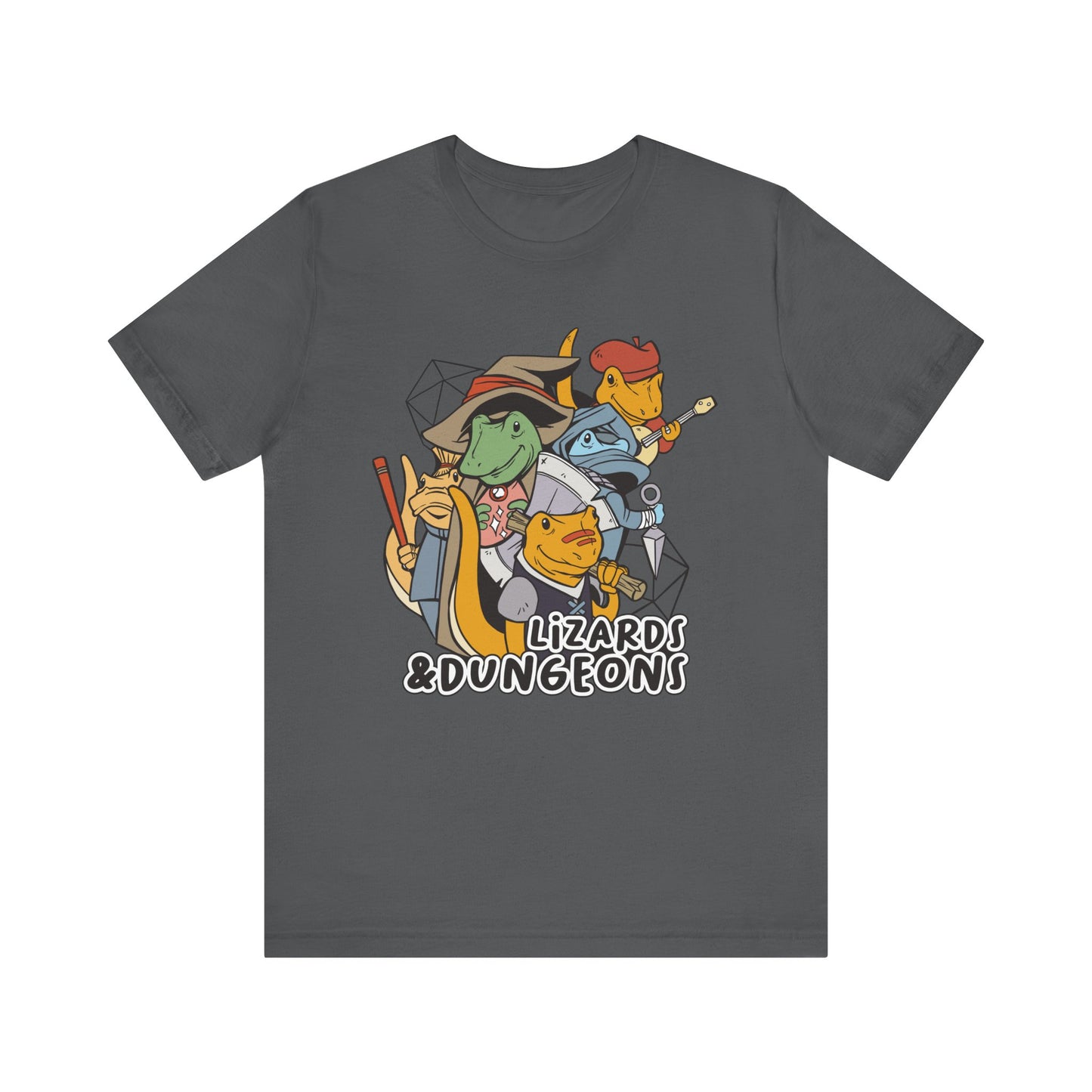 Dungeons and Lizards Shirt | D&D Parody Game Tee for Lizard Lovers | Roleplaying Fantasy Game | Nerdy Gift Ideas Gamers Funny Lizard Shirt