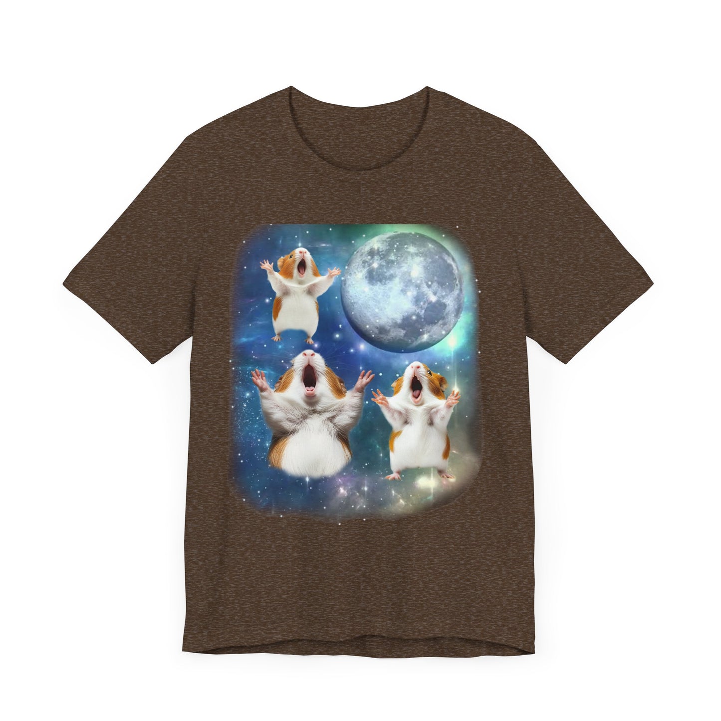 Guinea Pig Howling at the Moon Shirt | Vintage 90s Inspired Gerbil Tee Funny Small Animal Lover Gift Retro Guinea Pig Vibes Unique Pet Humor
