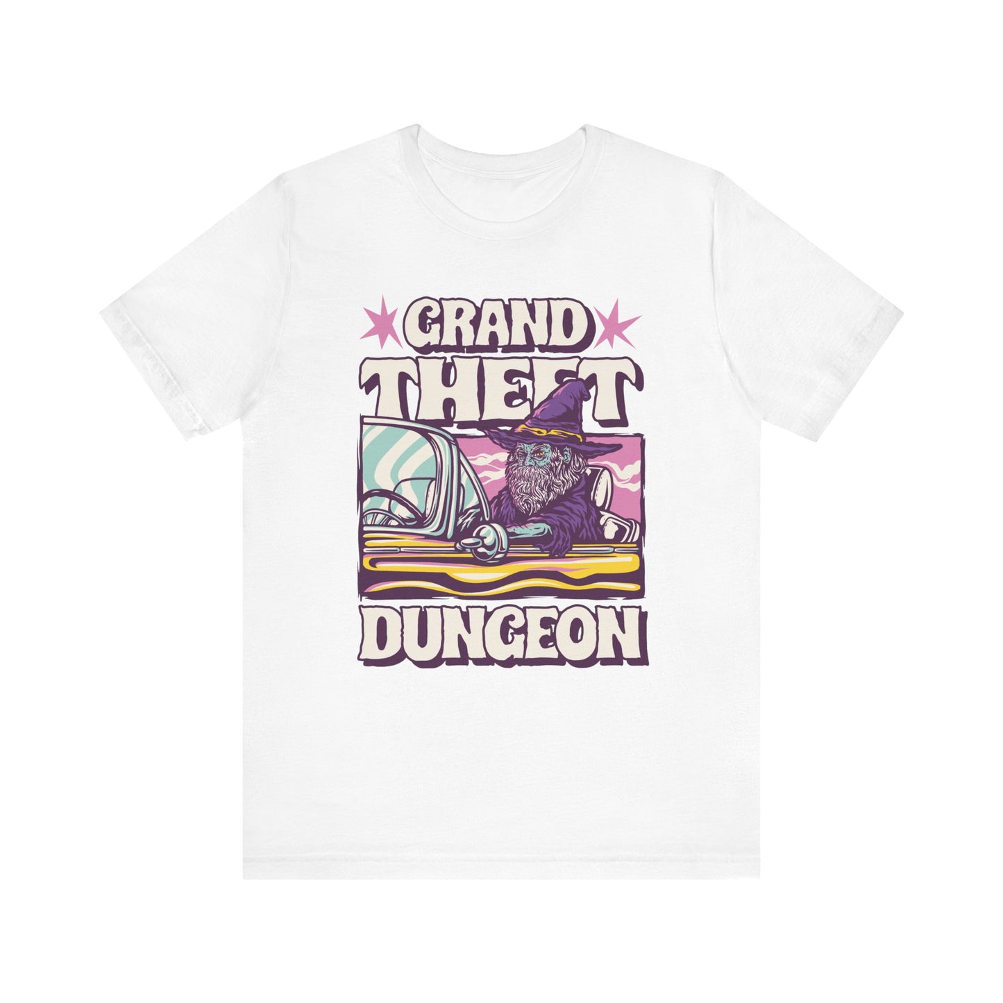 Grand Theft Dungeon Tee | Dungeons and Dragons D&D Parody | GTA Inspired | Nerdy Gift Idea | Roleplay Humor | Funny Video Game Shirt