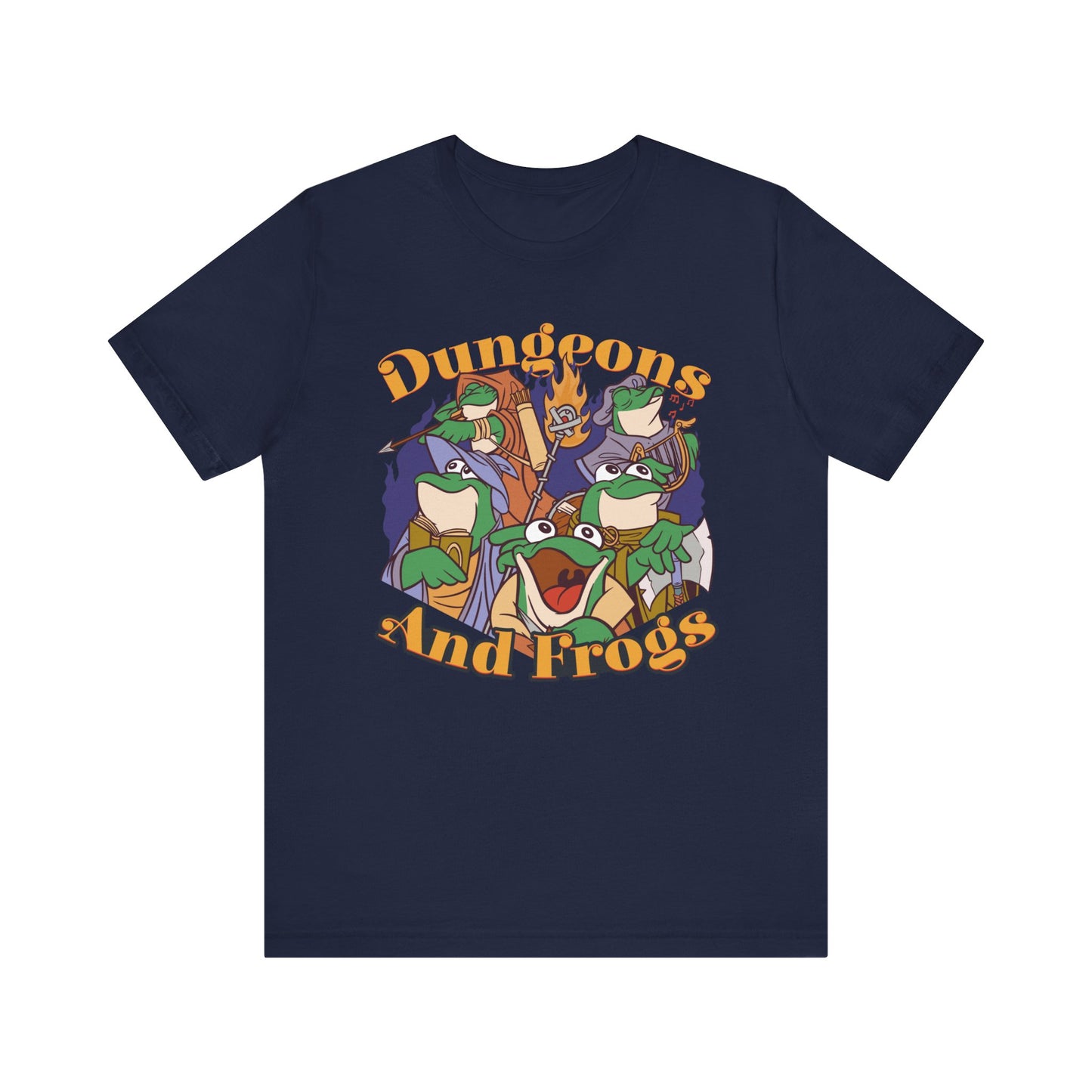 Dungeons and Frogs Shirt | D&D Parody Game Tee for Frog Lovers | Roleplaying Fantasy Game | Nerdy Gift Ideas for Gamers Funny Frog Shirt