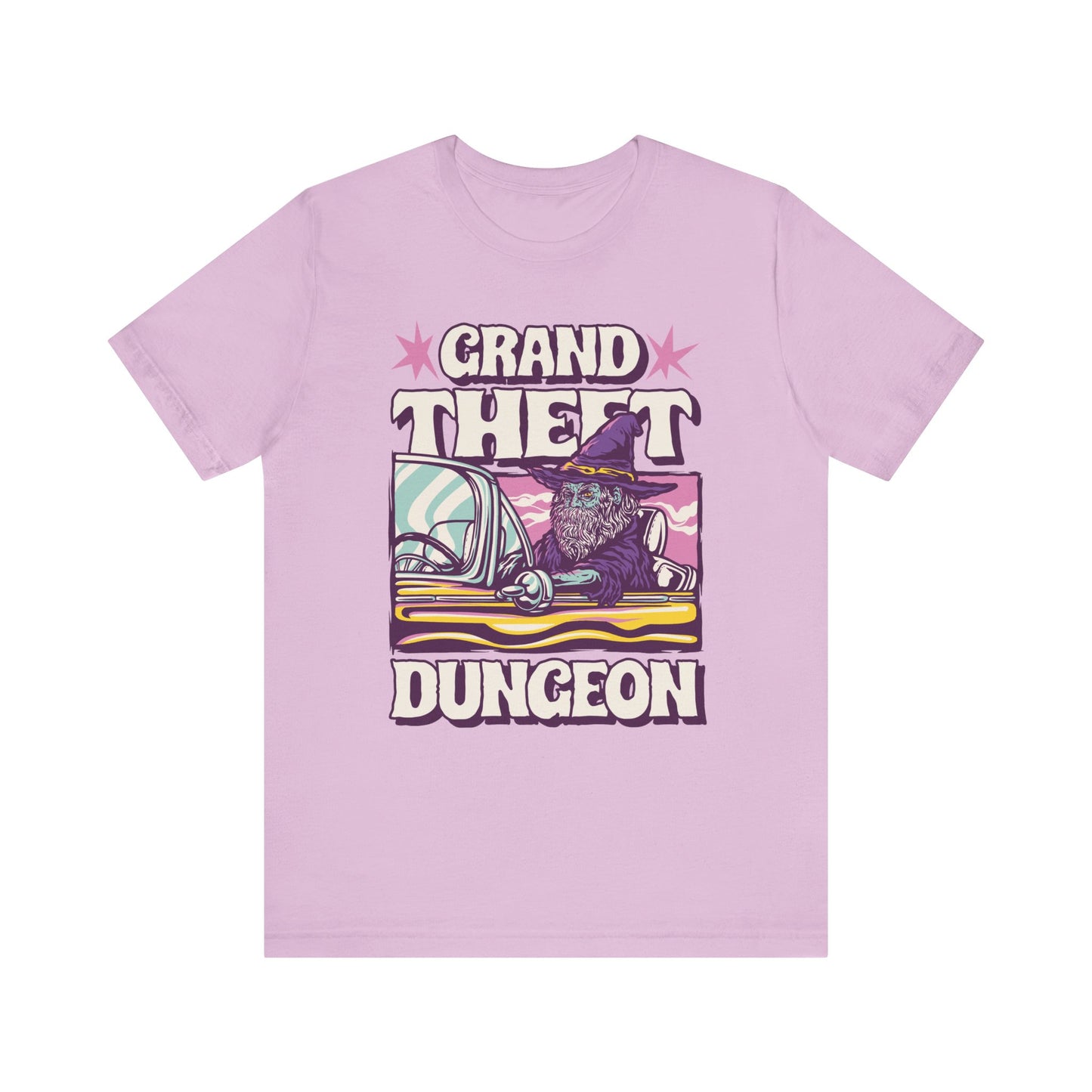 Grand Theft Dungeon Tee | Dungeons and Dragons D&D Parody | GTA Inspired | Nerdy Gift Idea | Roleplay Humor | Funny Video Game Shirt