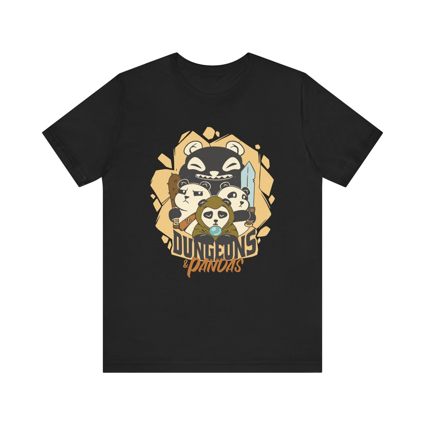 Dungeons and Pandas Shirt | D&D Parody Game Tee for Panda Lovers | Roleplaying Fantasy Game | Nerdy Gift Ideas for Gamers Funny Panda Shirt