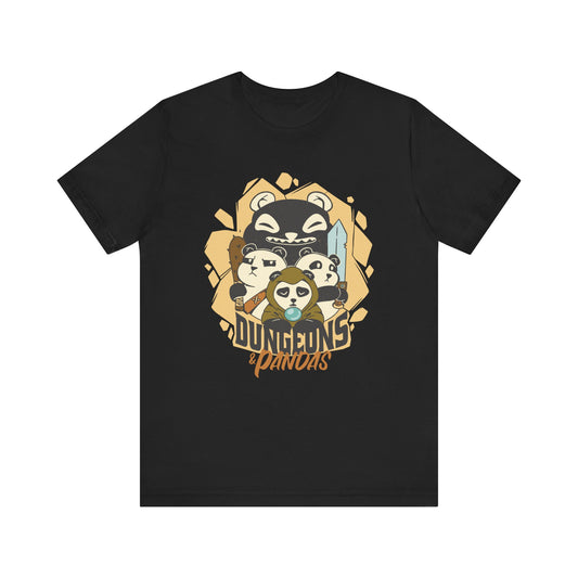 Dungeons and Pandas Shirt | D&D Parody Game Tee for Panda Lovers | Roleplaying Fantasy Game | Nerdy Gift Ideas for Gamers Funny Panda Shirt