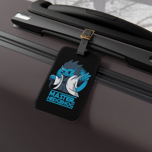 Master Hedgehog Luggage Tag Hilarious Animal Parody Travel Accessory Hedgehog Funny Gift Suitcase ID Tag Airline Travel Badge Travel Bug