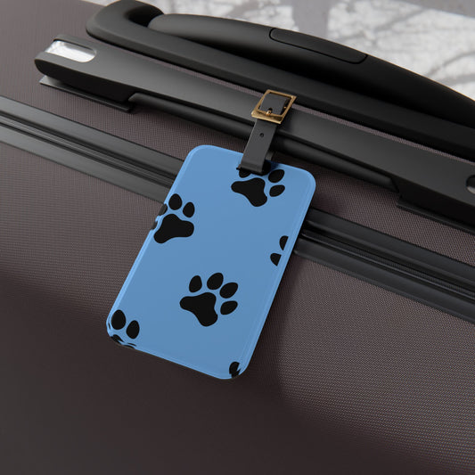 Dog Paw Print Luggage Tag - Adorable Travel Accessory for Dog Lovers, Dog Moms, and Dog Dads - Perfect Baggage ID for Furry Friends