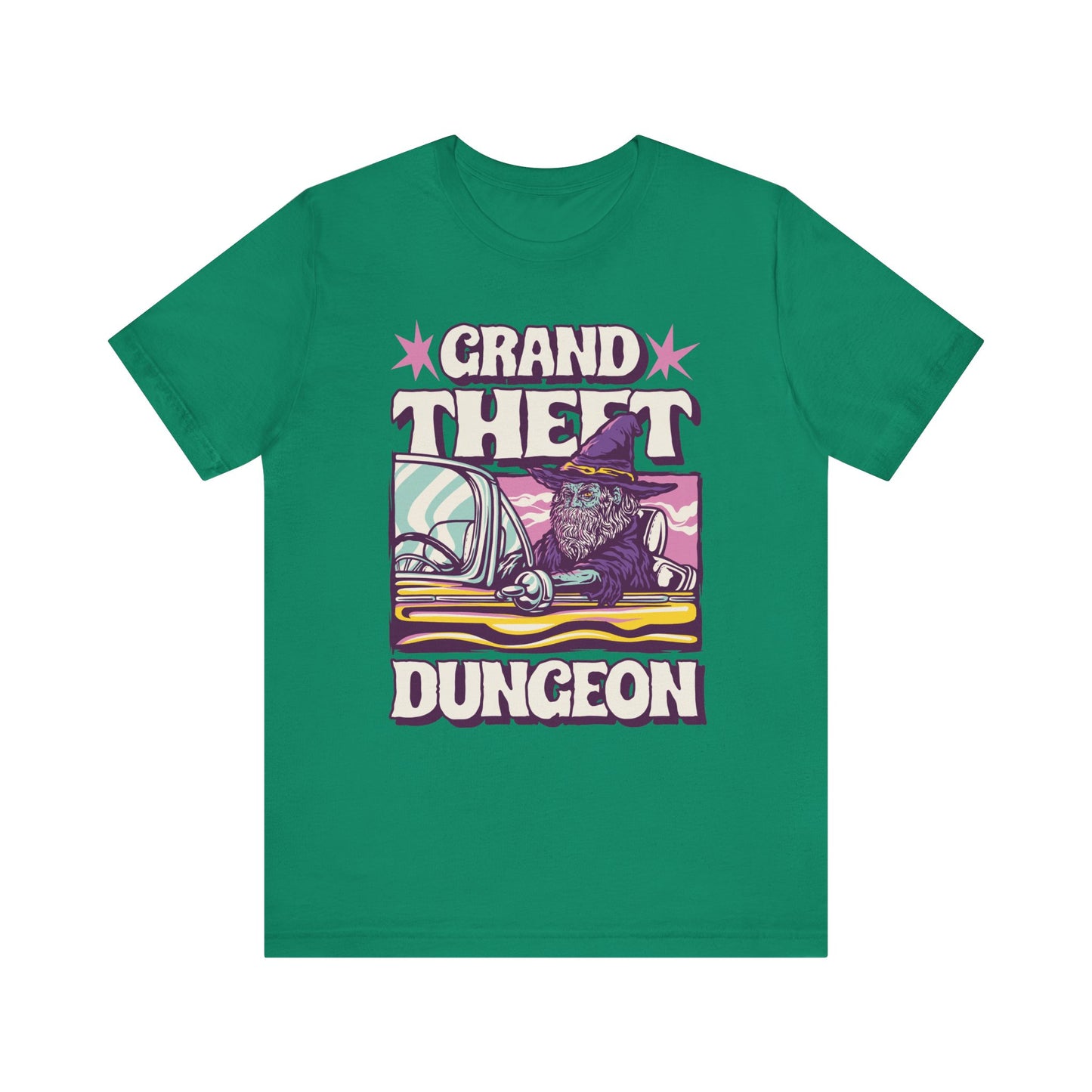 Grand Theft Dungeon Tee | Dungeons and Dragons D&D Parody | GTA Inspired | Nerdy Gift Idea | Roleplay Humor | Funny Video Game Shirt