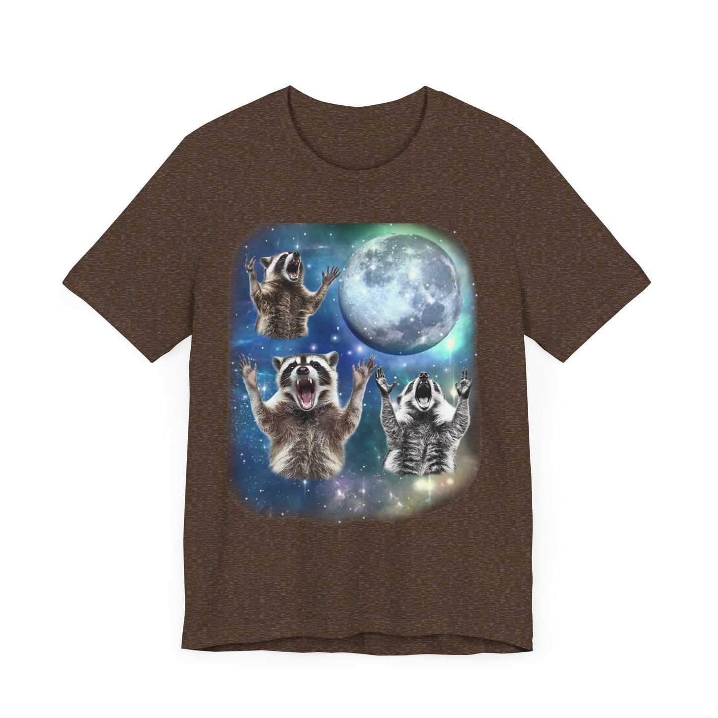 Raccoon Howling at the Moon Shirt | Vintage 90s Inspired Trash Panda Tee | Funny Raccoon Gift | Retro Animal Vibes | Humorous Raccoon Design