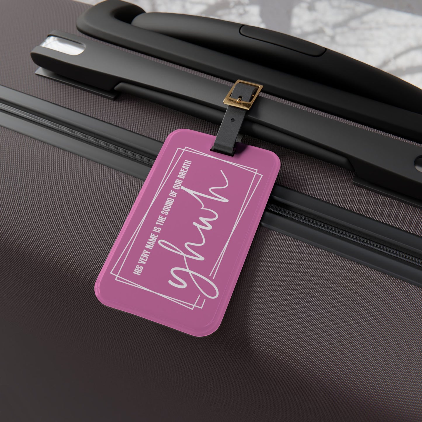 His Name YHWH Luggage Tag Trendy Christian Faith-Based Travel Accessory Perfect Believer Gift Unique Jesus Name Suitcase ID Badge Gift