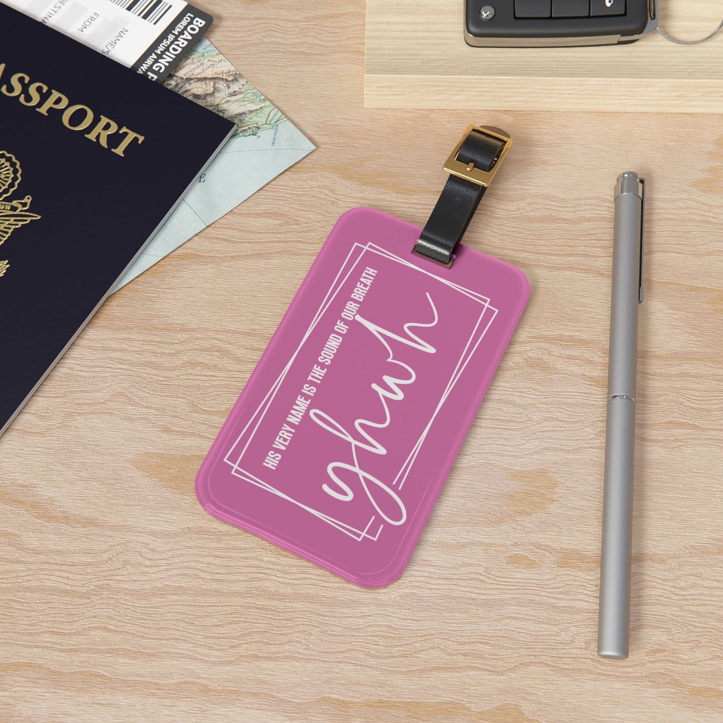 His Name YHWH Luggage Tag Trendy Christian Faith-Based Travel Accessory Perfect Believer Gift Unique Jesus Name Suitcase ID Badge Gift