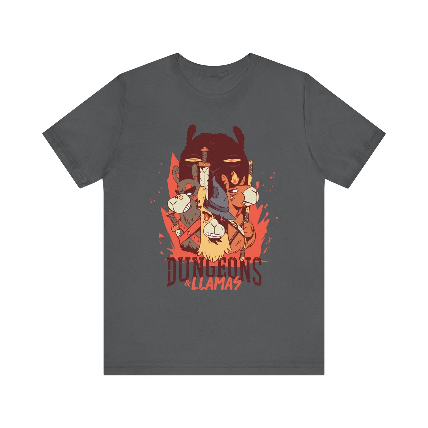 Dungeons and Llamas Shirt | D&D Parody Game Tee for Llama Lovers | Roleplaying Fantasy Game | Fun Nerdy Gift Ideas
