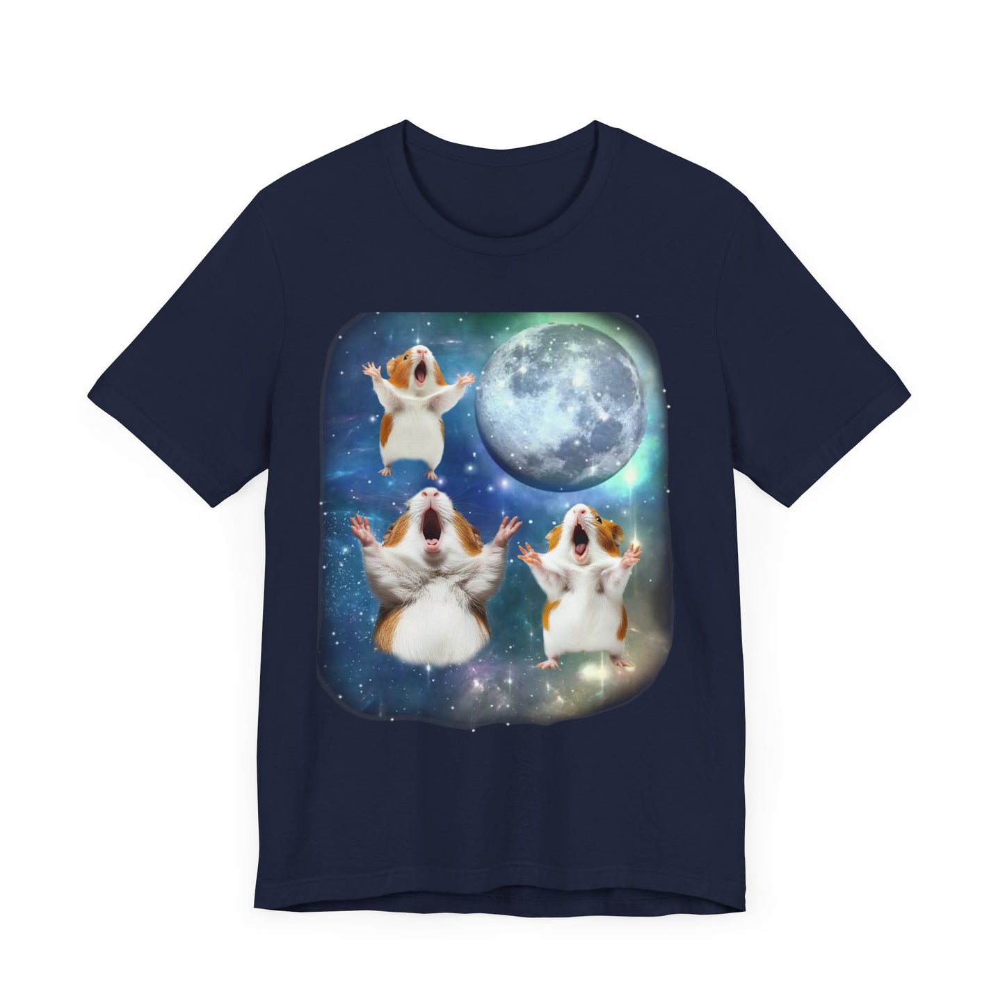Guinea Pig Howling at the Moon Shirt | Vintage 90s Inspired Gerbil Tee Funny Small Animal Lover Gift Retro Guinea Pig Vibes Unique Pet Humor