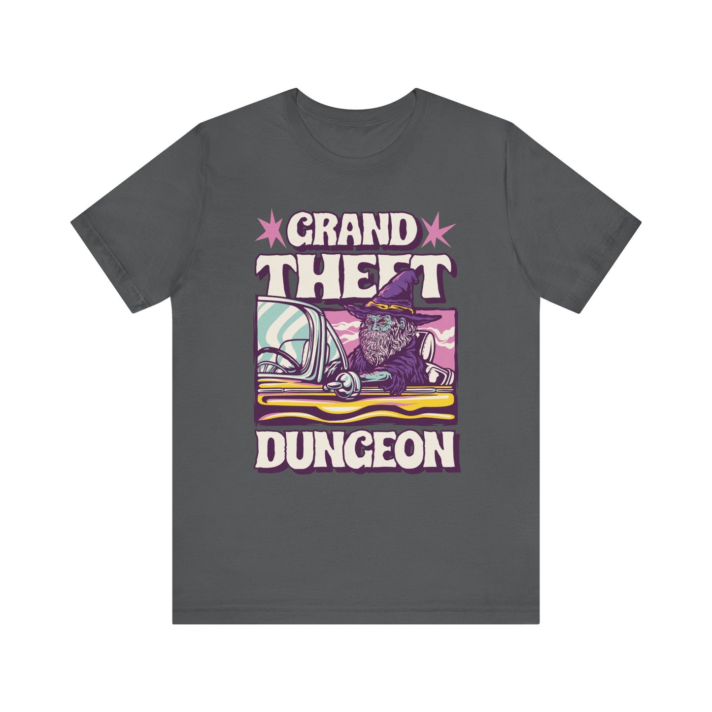 Grand Theft Dungeon Tee | Dungeons and Dragons D&D Parody | GTA Inspired | Nerdy Gift Idea | Roleplay Humor | Funny Video Game Shirt
