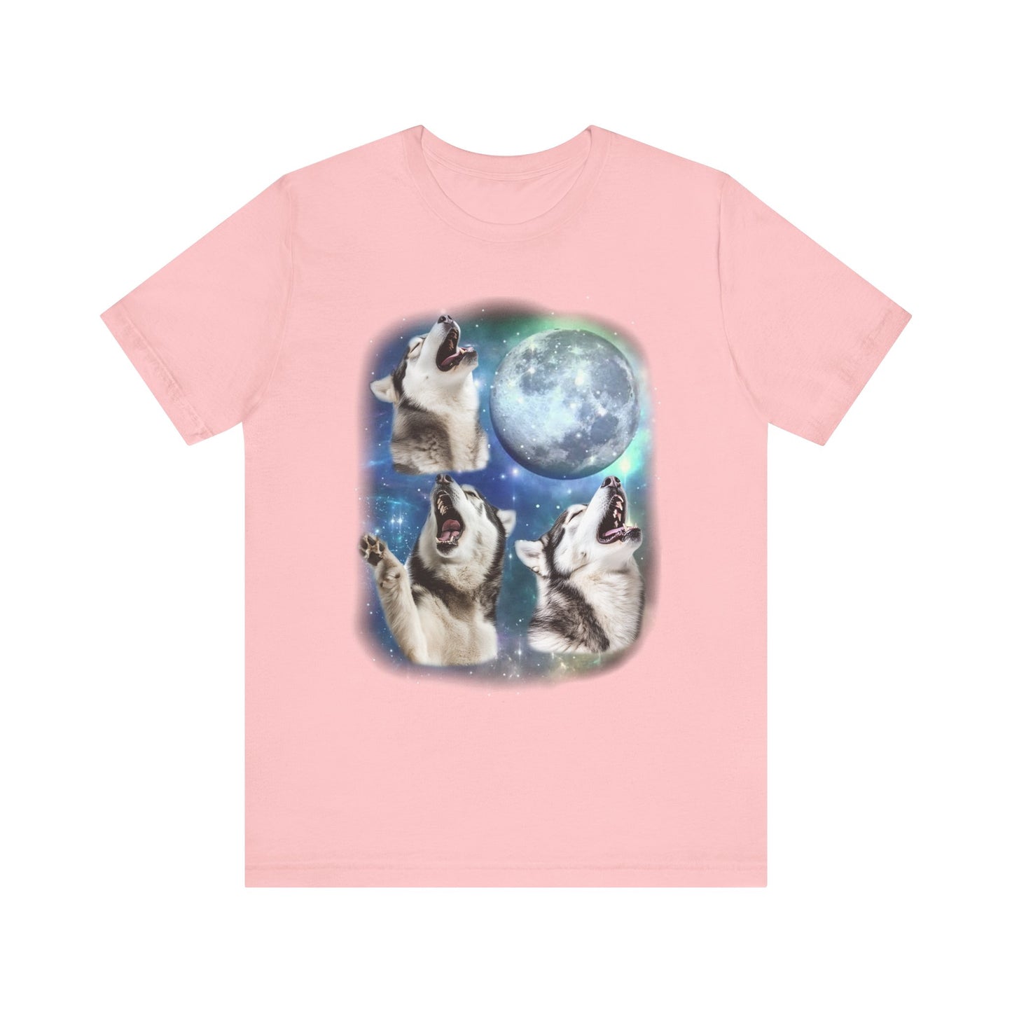 Alaskan Malamute Howling at the Moon Shirt | Vintage 90s-Inspired Dog Lover Tee | Funny Dog Shirt Malamute Gift | Retro Animal Lover Apparel